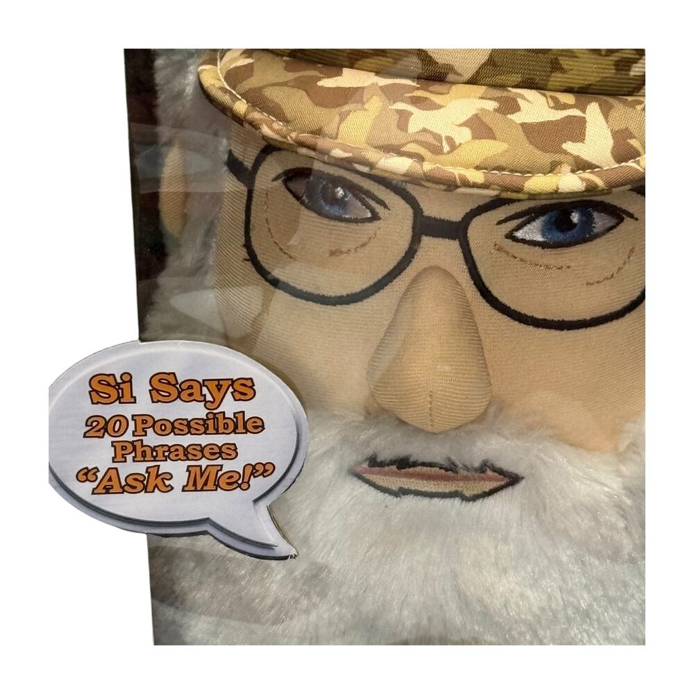 Duck Dynasty Si Robertson Talking Glowing Beard Plush 2013 in Box - Picture 2 of 7